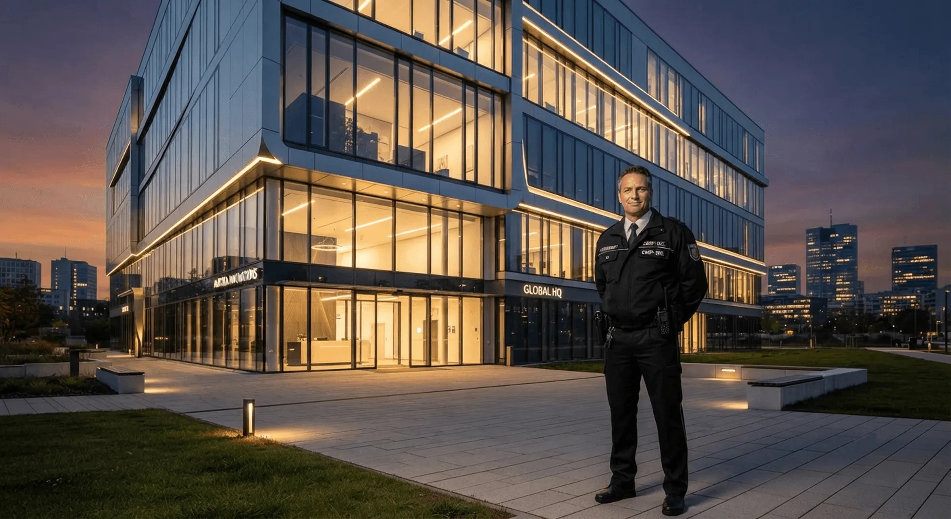 Professioneller Sicherheitsdienst für Unternehmen. Objektschutz, Werkschutz, Empfangsdienste und Kontrollgänge für mehr Sicherheit rund um die Uhr